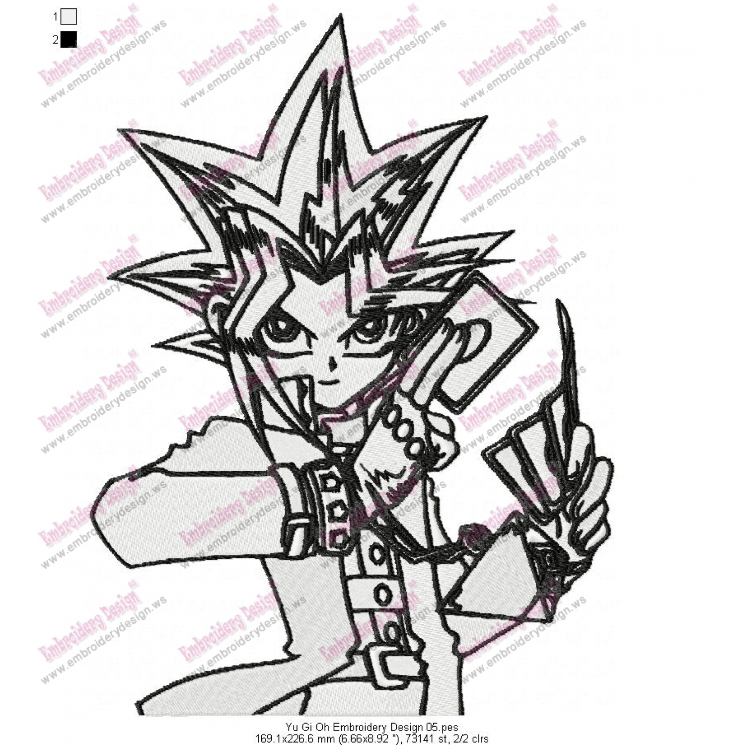 Yu Gi Oh Embroidery Design 05